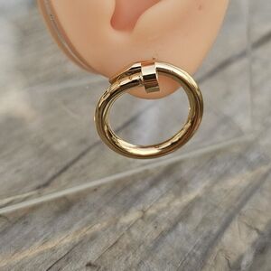 Nail Earrings (Stamped)